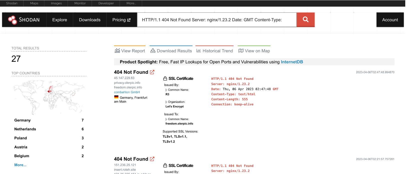 27 results